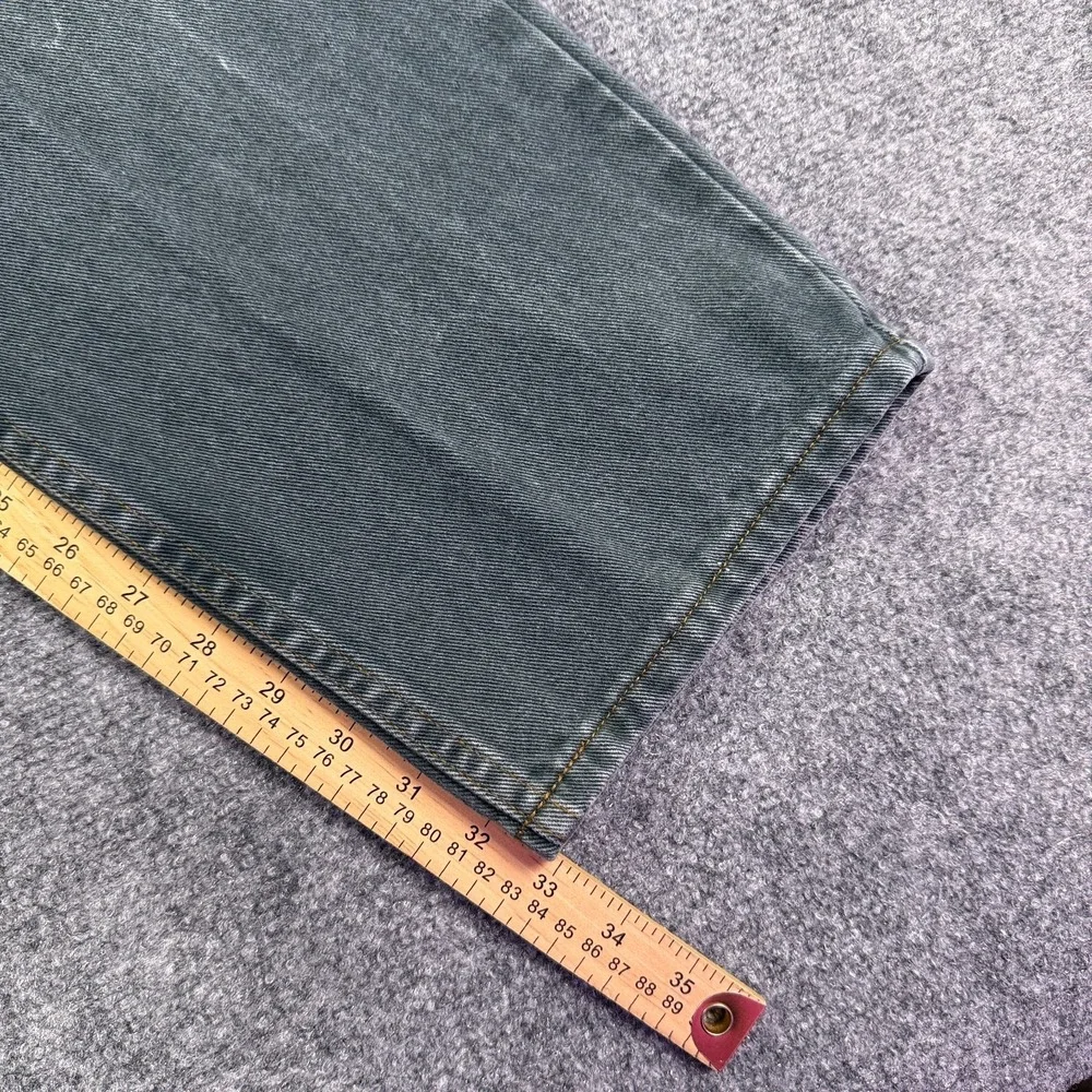 Arizona Mens Loose Fit Jeans 32x33 Green Baggy Straight Y2K Skater Vintage